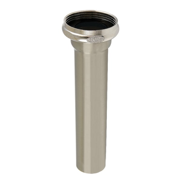 112 to 114 StepDown Tailpiece, 6 Length, Brushed Nickel
